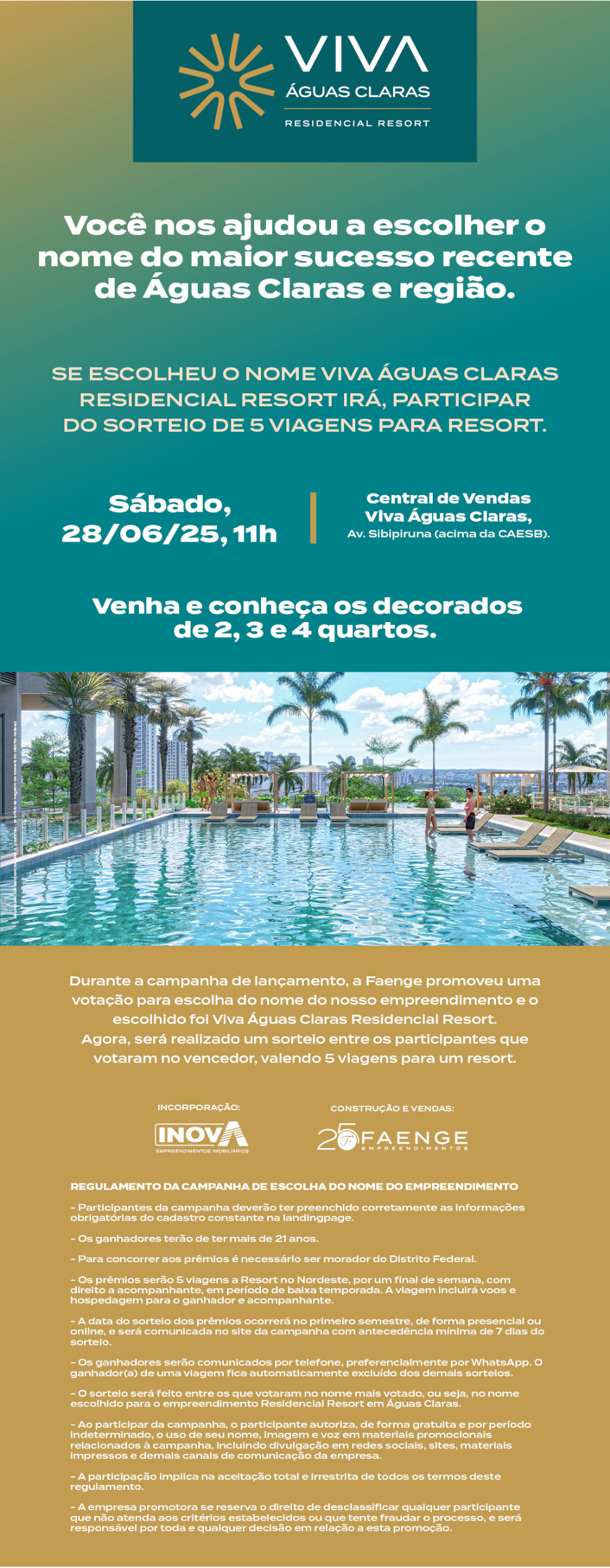 Promoção Viva Águas Claras